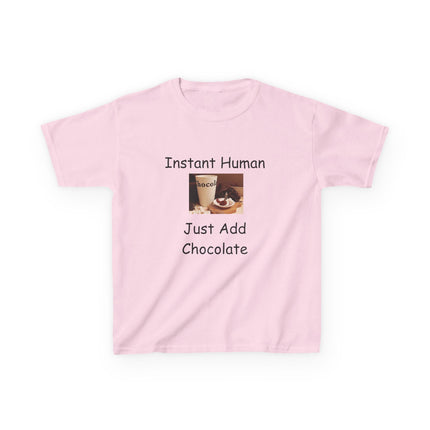 Instant Human Kids Tee – Funny Chocolate Shirt for Sweet Personalities
