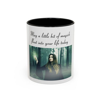 Magick Forest Accent Coffee Mug — "May a little bit of magick float into your life today"