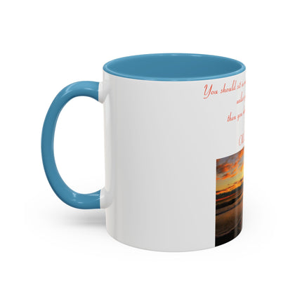 Zen Quote Accent Mug – 11oz Ceramic Cup for Meditation Lovers