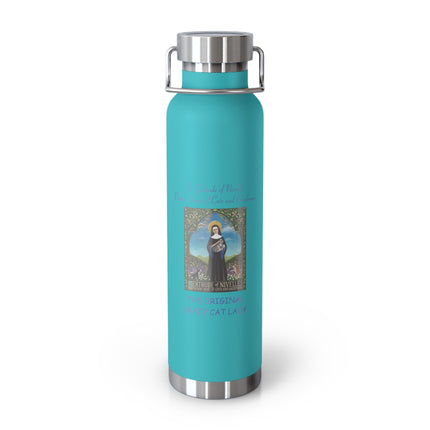 Cat Lover’s Insulated Bottle – 22oz Copper, Funny Gift