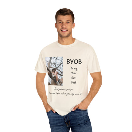 BYOB T-Shirt – “Bring Your Own Book” – Unisex Literary Design