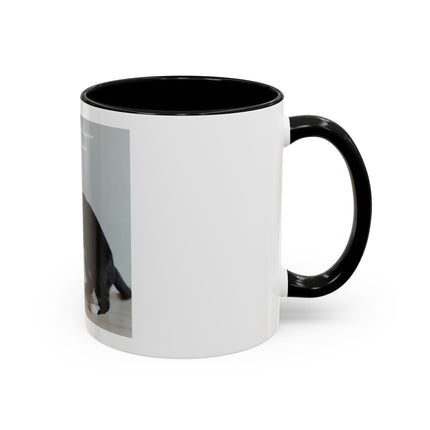 Cat Hug Coffee Mug – "Marriage is an Endless Sleepover" Accent Mug