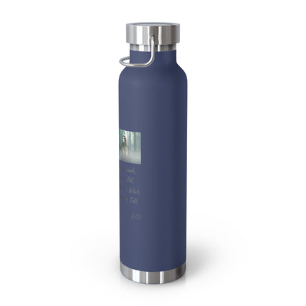 Inspirational Copper Vacuum Insulated Bottle - 22oz - Motivational Design for Adventurers