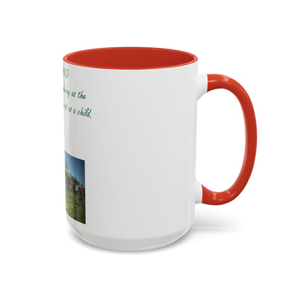 Flower Child Accent Coffee Mug - 15oz - Inspirational Gift for Nature Lovers