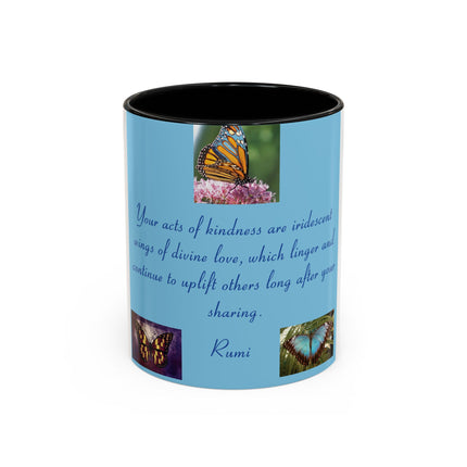 Inspirational Butterfly Coffee Mug – Rumi Quote – 11oz