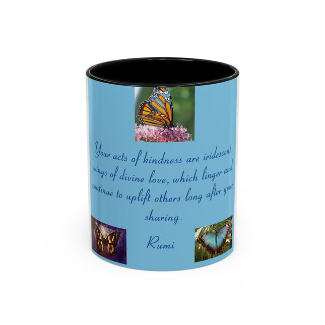 Inspirational Butterfly Coffee Mug – Rumi Quote – 11oz