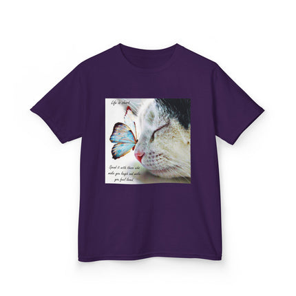 Butterfly Cat Kids Tee – Cute Graphic Shirt for Nature & Joy