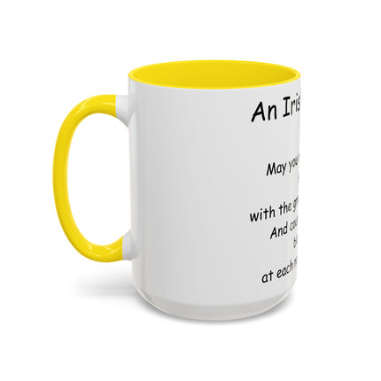 Irish Blessing Accent Mug | 15oz Ceramic Gift for Friends & Family