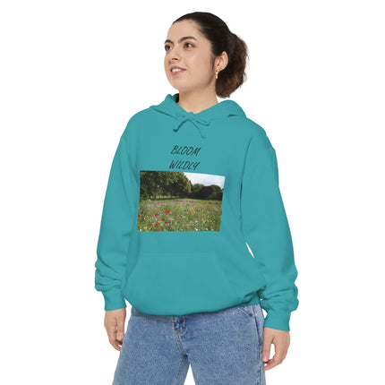 Bloom Wildly Hoodie — Floral Meadow Photo Sweatshirt