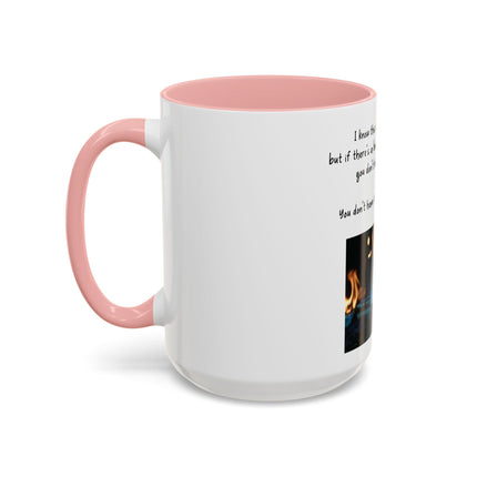 Book Lover Coffee Mug — "You Don’t Have to Burn Down the Library" Accent Mug