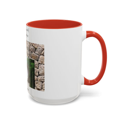 Newton Quote Accent Mug – 15oz Ceramic Cup with Stone Design