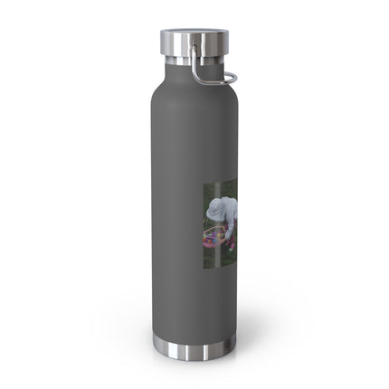 Copper Insulated Water Bottle - 22oz with Easter Design & Humorous Quote