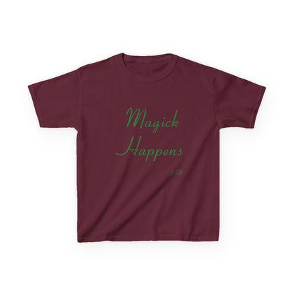 Magick Happens Kids Tee – Cotton T-Shirt for Creative Dreamers