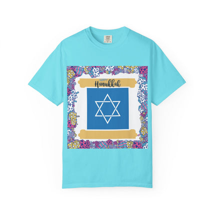 Hanukkah Unisex Garment-Dyed T-Shirt - Celebrate the Festival of Lights
