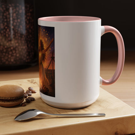 Mug — Pagan Bonfire Coffee Mug with Inspirational Beltane Quote