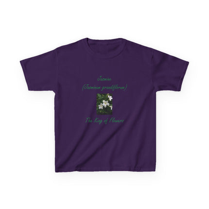 Jasmine Kids Tee – King of Flowers, Heavy Cotton