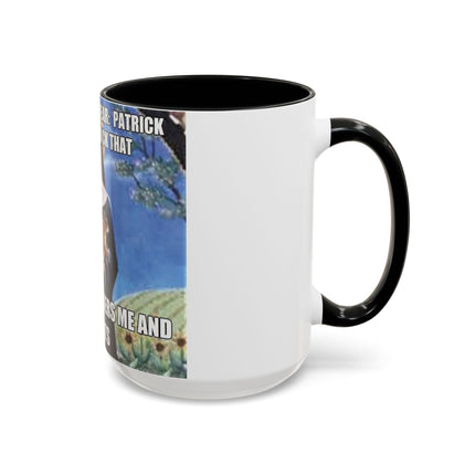 Accent Coffee Mug – Cat & Saint Humor – 15oz Gift Idea