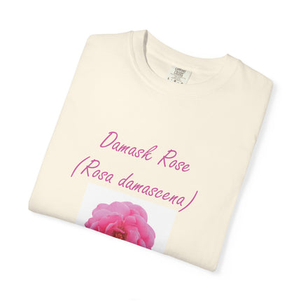 Damask Rose Unisex T-shirt - The Queen of Flowers Design