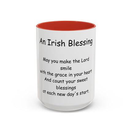 Irish Blessing Coffee Mug — "An Irish Blessing" Inspirational Religious Mug (11/15oz)