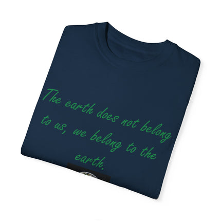 Eco-Friendly T-Shirt – “We Belong to the Earth” Design