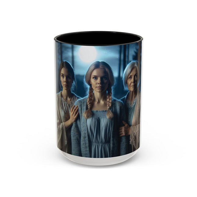 Triple Goddess Mug – 15oz Accent Ceramic Cup for Mystical Sisterhood