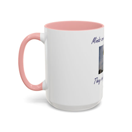 Parachute Minds Coffee Mug — "Minds are like parachutes. They only function when open."