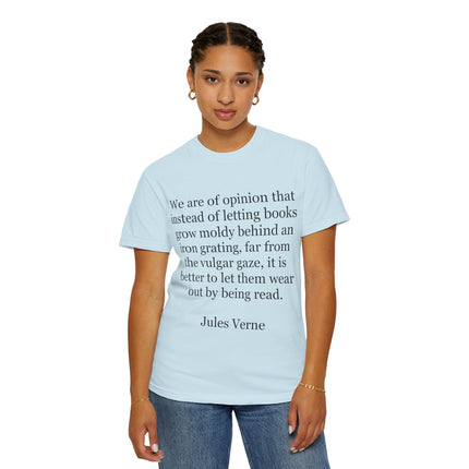 Jules Verne Quote T-Shirt — Literary Quote Tee for Book Lovers