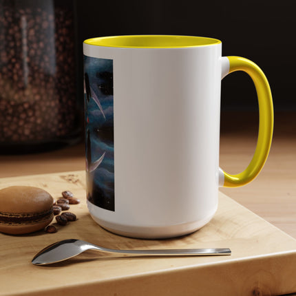 Moonlit Cat Coffee Mug — Whimsical Night Sky Art for Cat Lovers (11/15oz)