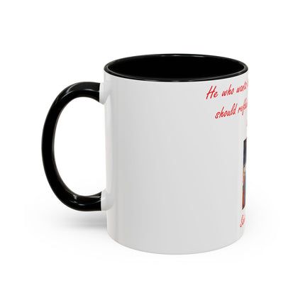 Inspirational Coffee Mug – Humility Quote – 11oz Accent