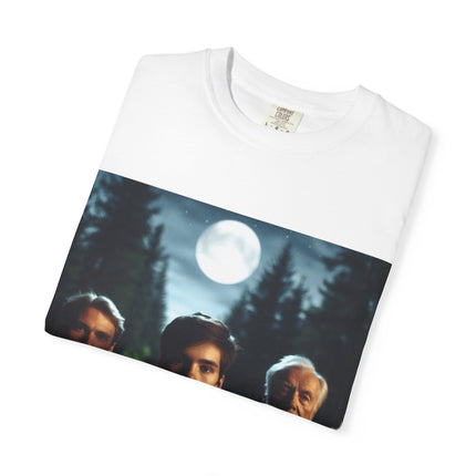 Wiccan God Trio Moonlit Forest T-Shirt — Youth, Father, Sage