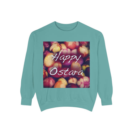 Ostara Sweatshirt – Unisex Garment-Dyed Layer with Egg Motif