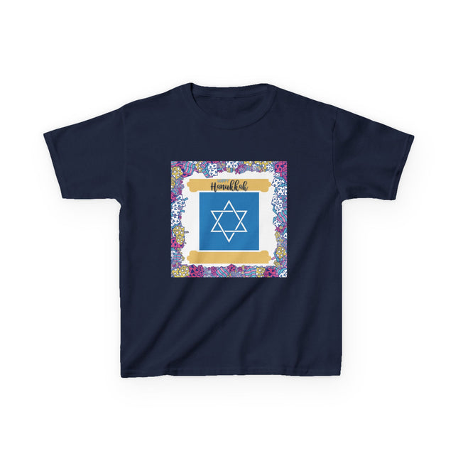 Star of David Kids Tee – Heavy Cotton Shirt for Hanukkah Joy