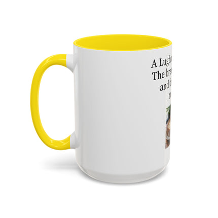 Lughnasadh Feast Mug — "The bread, the brew, and the bilberry mousse!" Accent Coffee Cup
