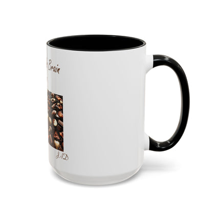 Chocolate Is Brain Fuel Coffee Mug — Chocolate Lovers Accent Mug (11/15oz)