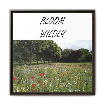 Bloom Wildly Framed Canvas Print — Wildflower Meadow Wall Art