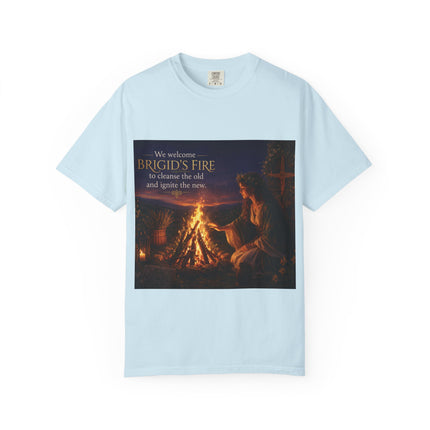 Brigid's Fire Festival T-Shirt — Celtic Imbolc Bonfire Design