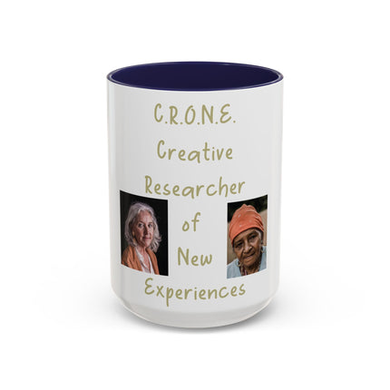 C.R.O.N.E. Accent Mug – 15oz Ceramic Tribute to Feminine Wisdom