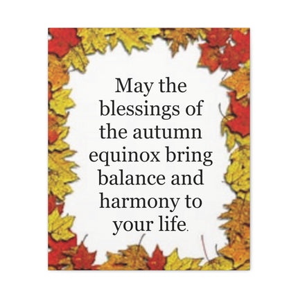 Autumn Equinox Blessing Canvas