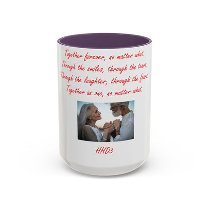 Romantic Coffee Mug – “Together Forever” – 15oz Ceramic