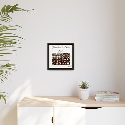 Chocolate Is Brain Fuel Canvas Print