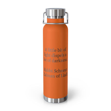 Inspirational Quote Vacuum Bottle - 22oz Copper-Insulated Bottle