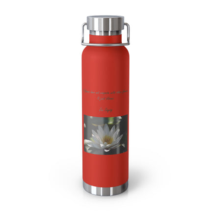 Zen Serenity Copper Bottle – 22oz Lotus Design for Mindful Living