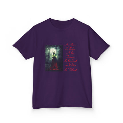 Mystical Kids Tee – “As Above, So Below” Inspirational Design