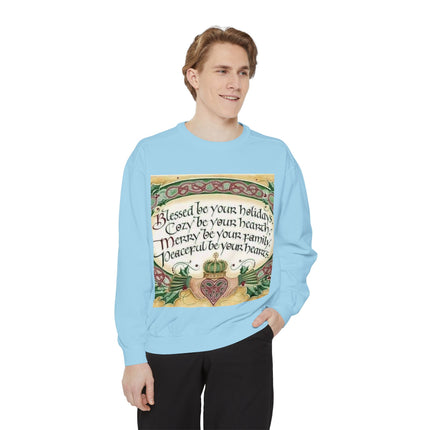 Blessed Be Your Holidays Unisex Sweatshirt - Cozy & Heartfelt Gift