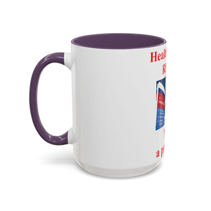 Healthcare Is a Right Mug – 15oz Ceramic Accent Cup for Advocates