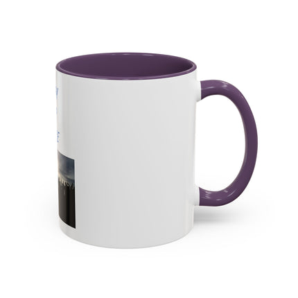 Pray for Peace Accent Coffee Mug — Inspirational Religious Prayer Mug (11/15oz)