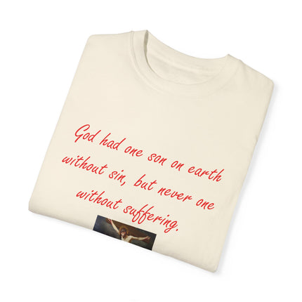 Saint Augustine Quote Tee – Unisex Garment-Dyed Shirt of Faith