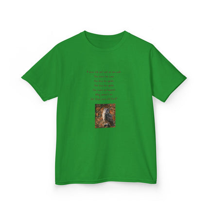 Kids Graphic Tee — Whimsical Poem & Owl Art