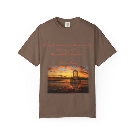 Serene Meditation Quote T-Shirt for Mindfulness Enthusiasts