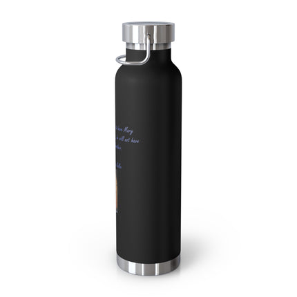 Saint Kolbe Quote Bottle – 22oz Copper Flask for Faith & Courage